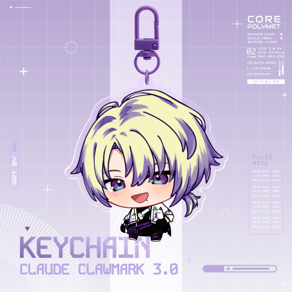 Claude Clawmark 3.0 Keychain
