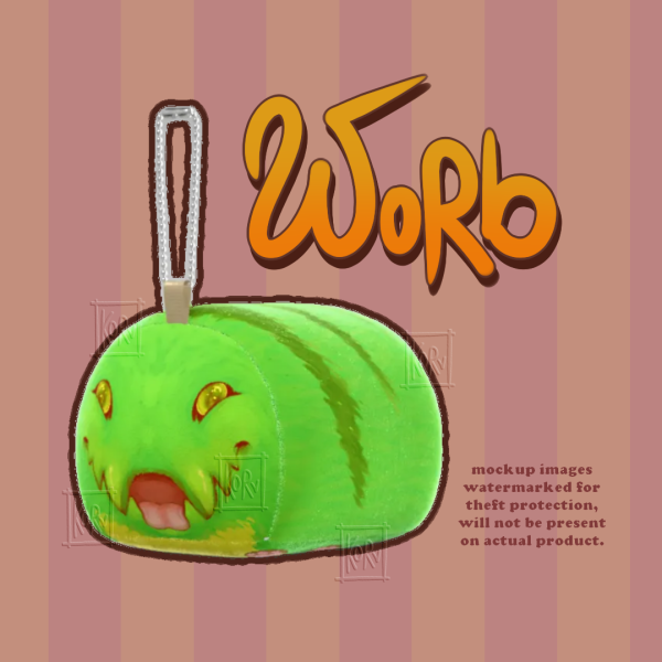 Worb plush keychain