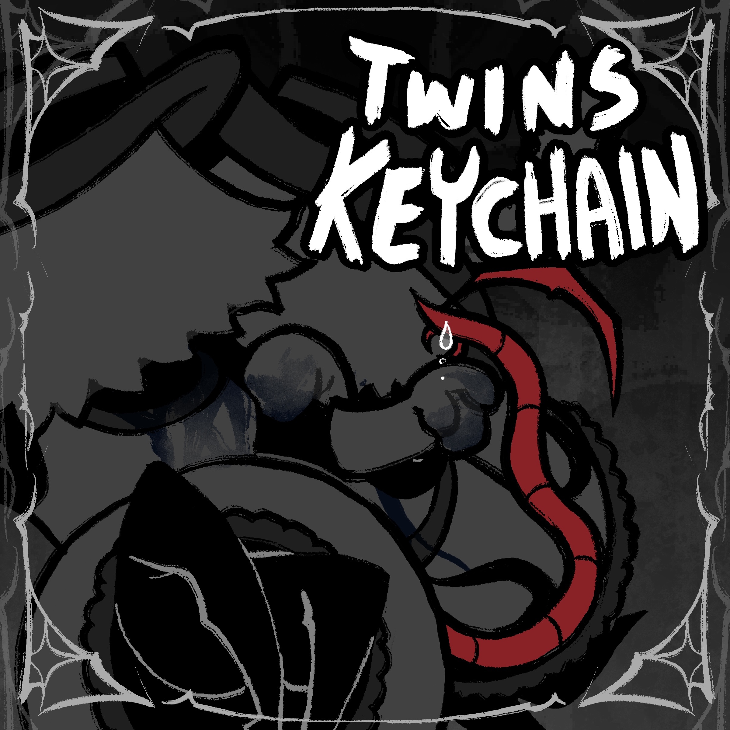 SPIDER TWINS KEYCHAIN