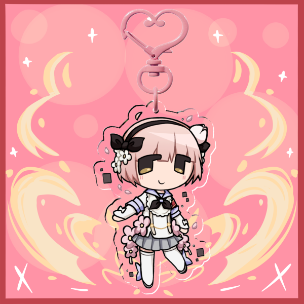 Snow White Clear Acrylic Keychain