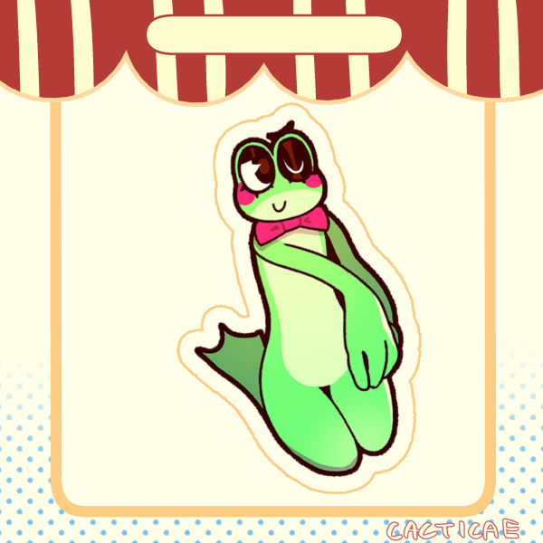 TADC Ribbit Vinyl Matte Sticker