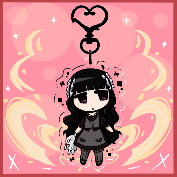 Hardgore Alice Clear Acrylic Keychain