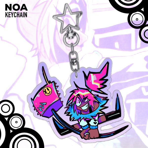 Noa Crazy Acrylic Keychain