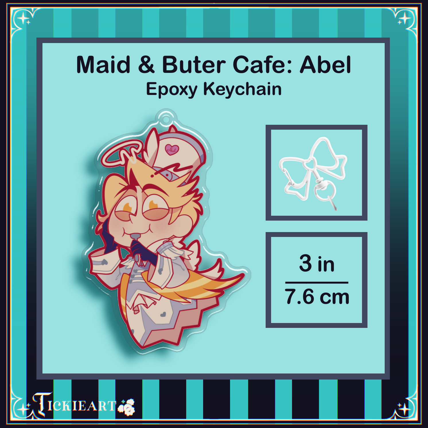 Maid & Butler Cafe | Chibi Abel | Epoxy Keychain