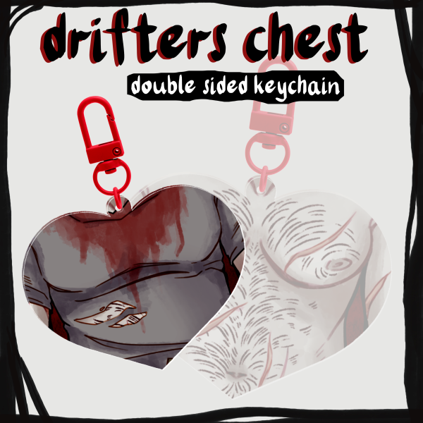 drifters chest keychain