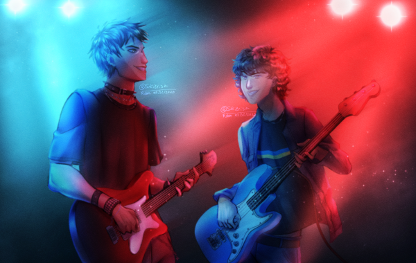 Ninjago 90s AU Kai and Jay poster