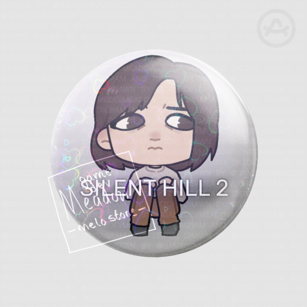 Angela Orosco Silent Hill 2 Remake - Chibi Badge (Holo Heart)