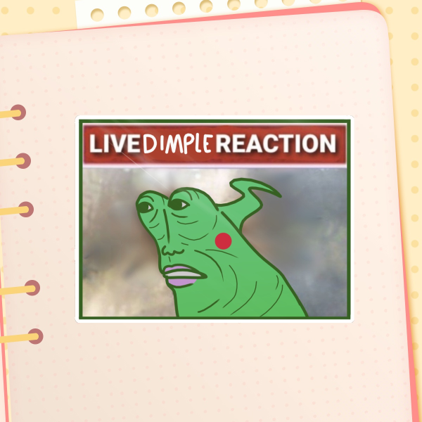 Live Dimple Reaction Sticker