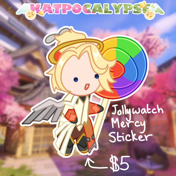 Jolly Mercy Overwatch Sticker