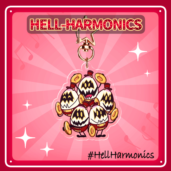 Hell-Harmonics Egg Boiz Keychains