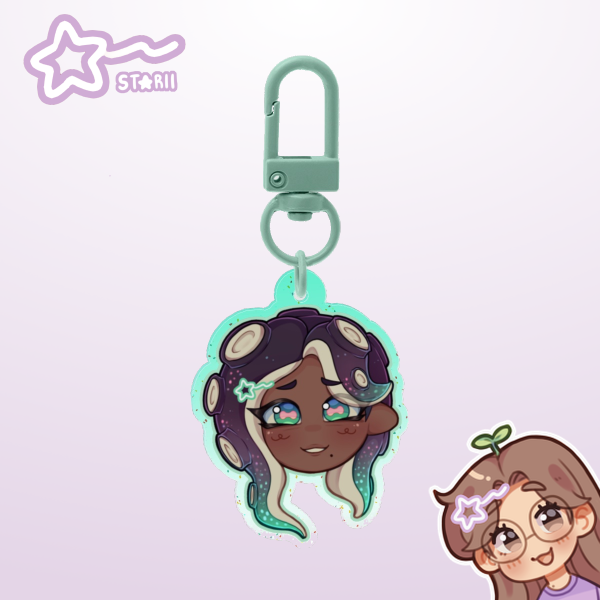 Marina ᯓ★ Glitter Acrylic Keychain