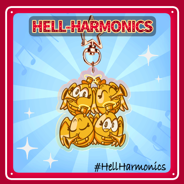 Hell-Harmonics Angelic Egg Boiz Keychains