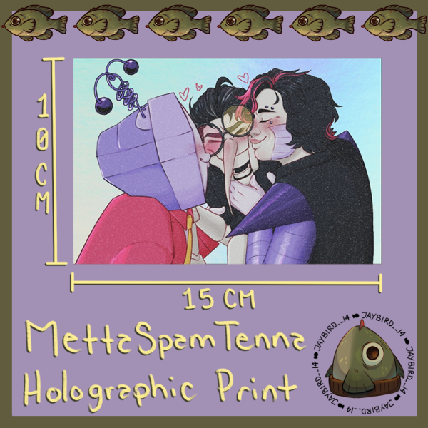 MettaSpamTenna Holographic Mini Print