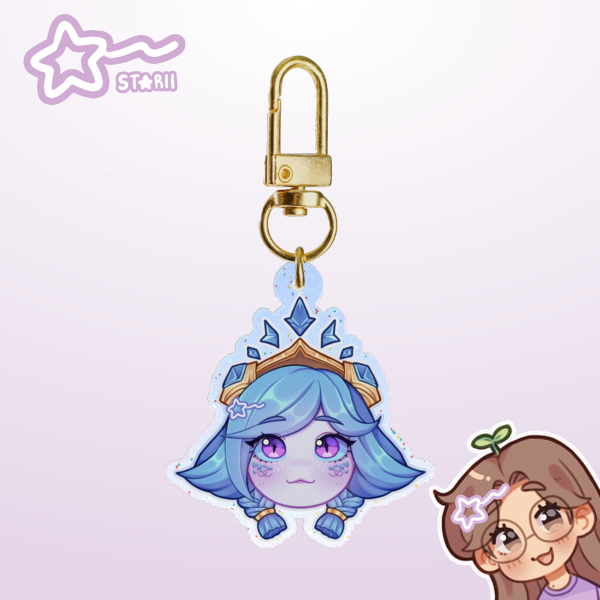 Winter Wonder Neeko ᯓ★ Glitter Acrylic Keychain