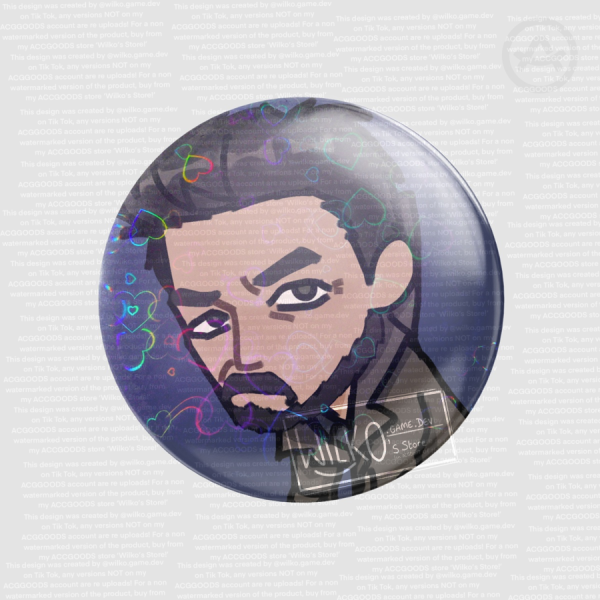 Billy Butcher The Boys Chibi Round Badge (HOLOHEART)