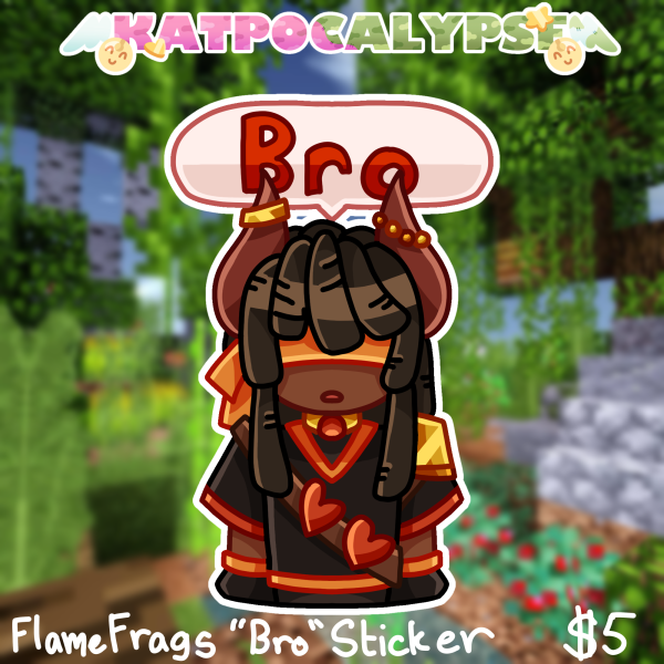FlameFrags Bro Sticker