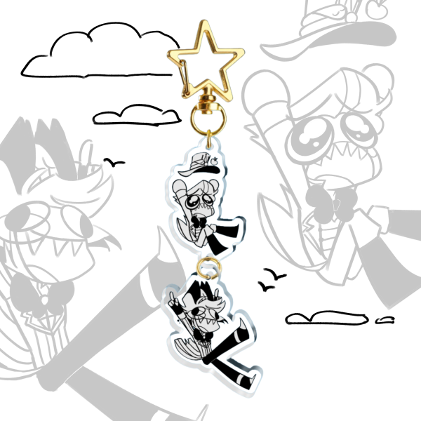 Connected Radioapple Doodle Keychain || BS and Tears