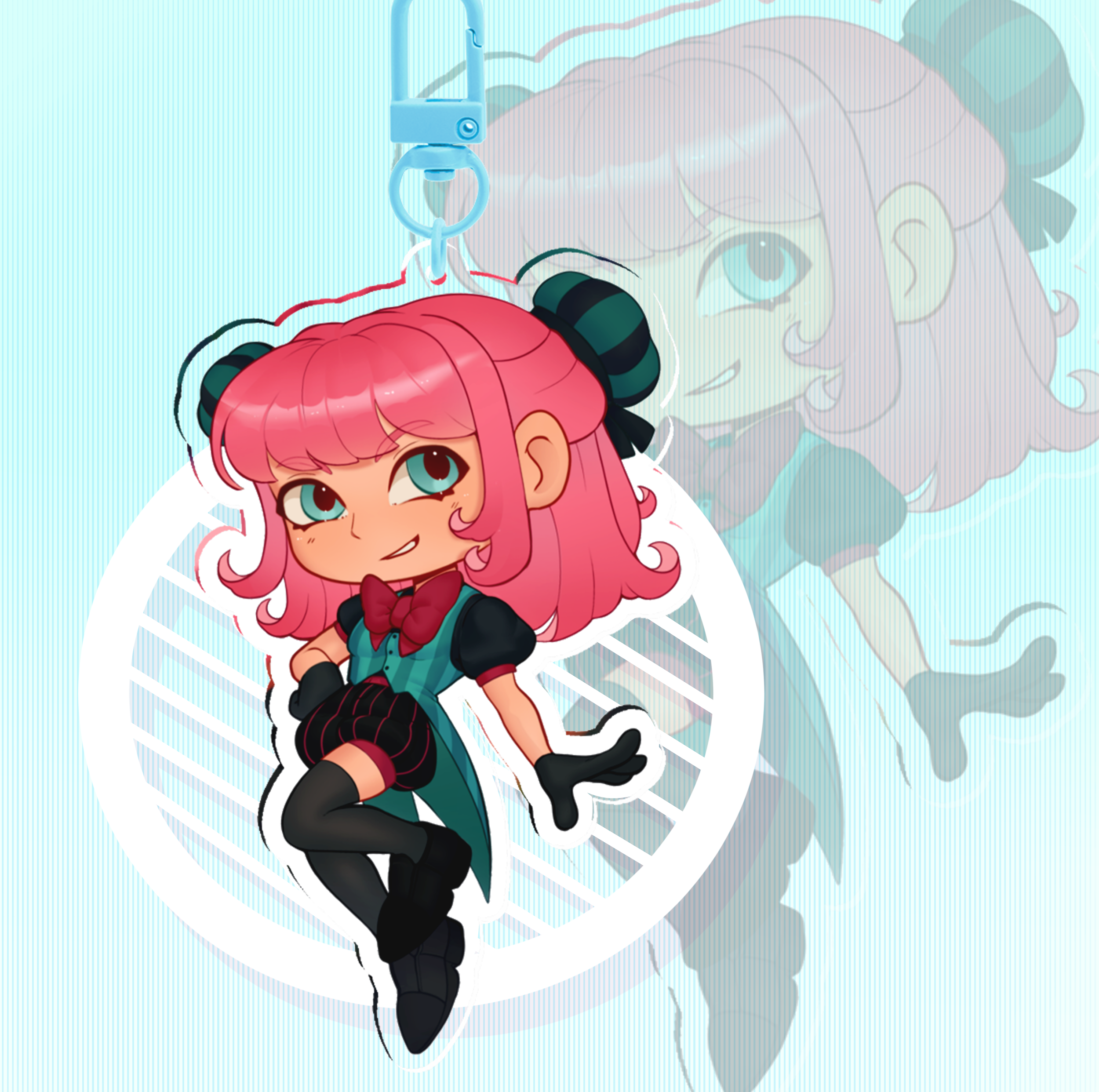 Lizzie Bamboozler Keychain
