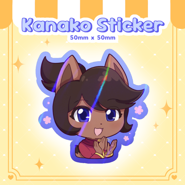 Kanako Die Cut Sticker 💛💉 (Undertale Yellow)