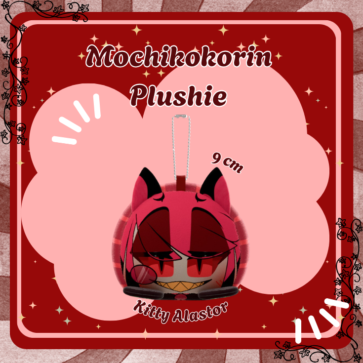 Kitty Alastor || Mochikororin Plush Keychains || Hazbin Hotel