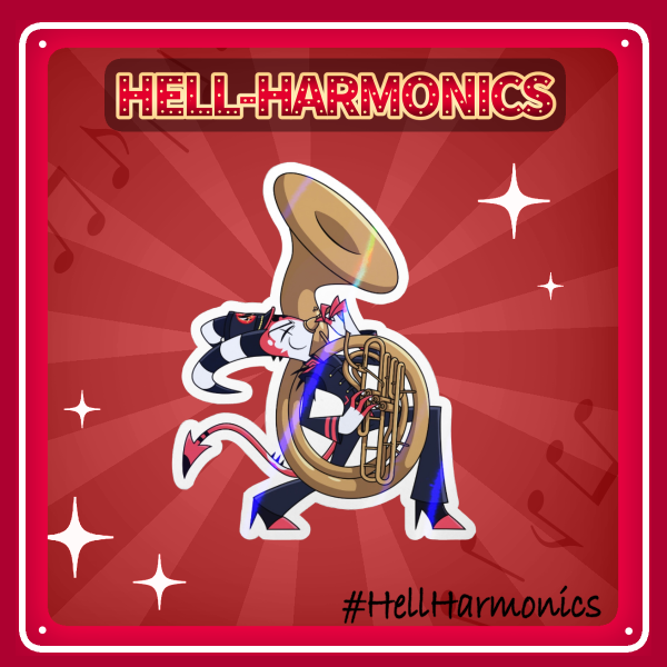 Hell-Harmonics - Blitzø Holographic Sticker