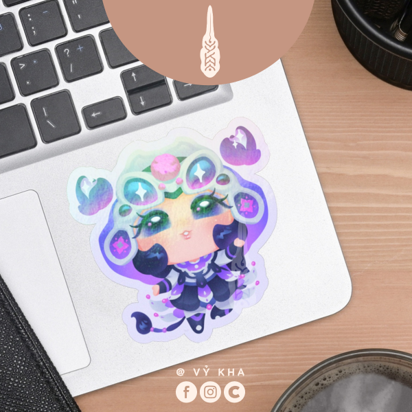 "Scorpio Court Dancer" • Holo Stickers