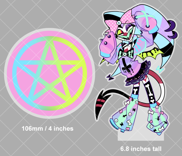 Pastel Goth - Fizzarolli (Acrylic Standee)