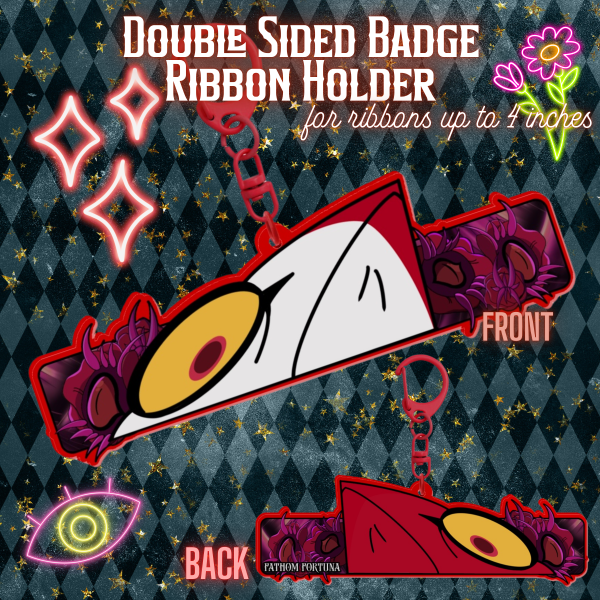 Blitz Peeker Badge Ribbon Charm