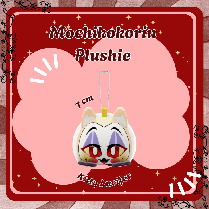 Kitty Lucifer || Mochikororin Plush Keychains || Hazbin Hotel
