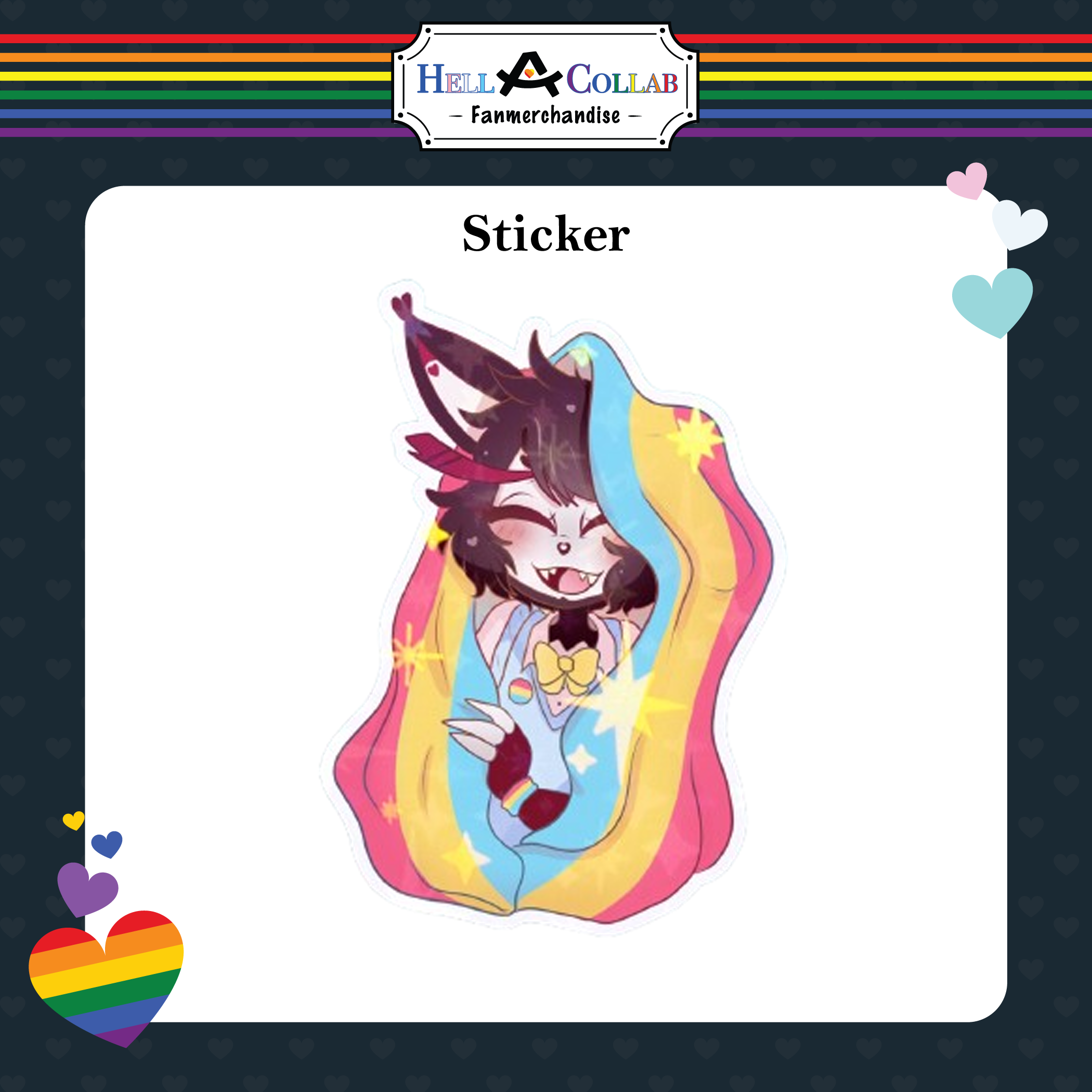 Husk Pride sticker || Hell-a-Collab Pride Collection