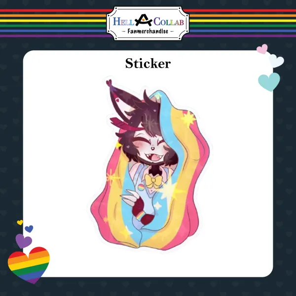 Husk Pride sticker || Hell-a-Collab Pride Collection