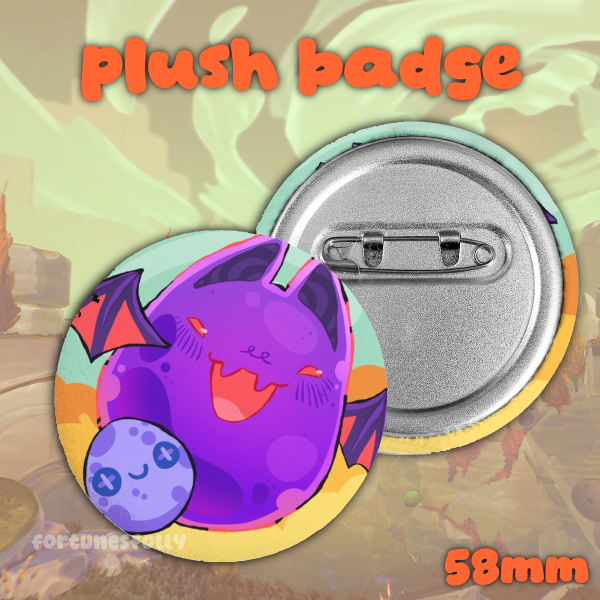 Batty Slime - Plush Badge