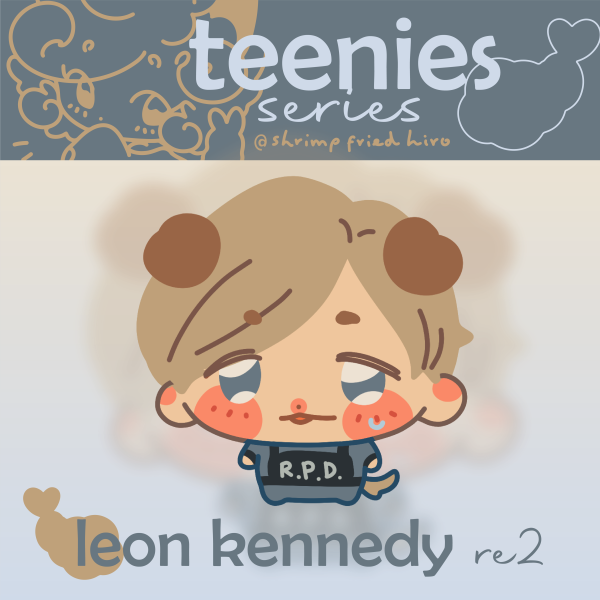 RE2 ✩ Leon Kennedy ✩  Epoxy Clear Acrylic Keychain