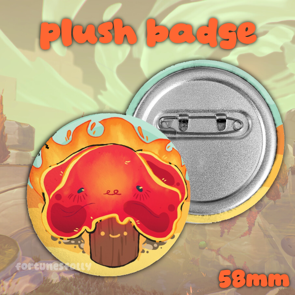 Fire Slime - Plush Badge