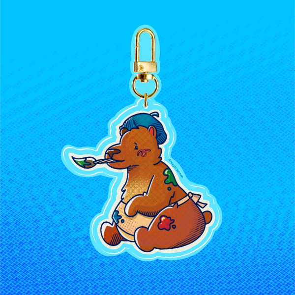 Capybara Artsy Keychains