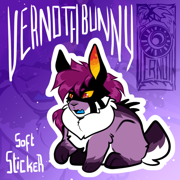 Vern Bunny - Soft Touch Sticker 