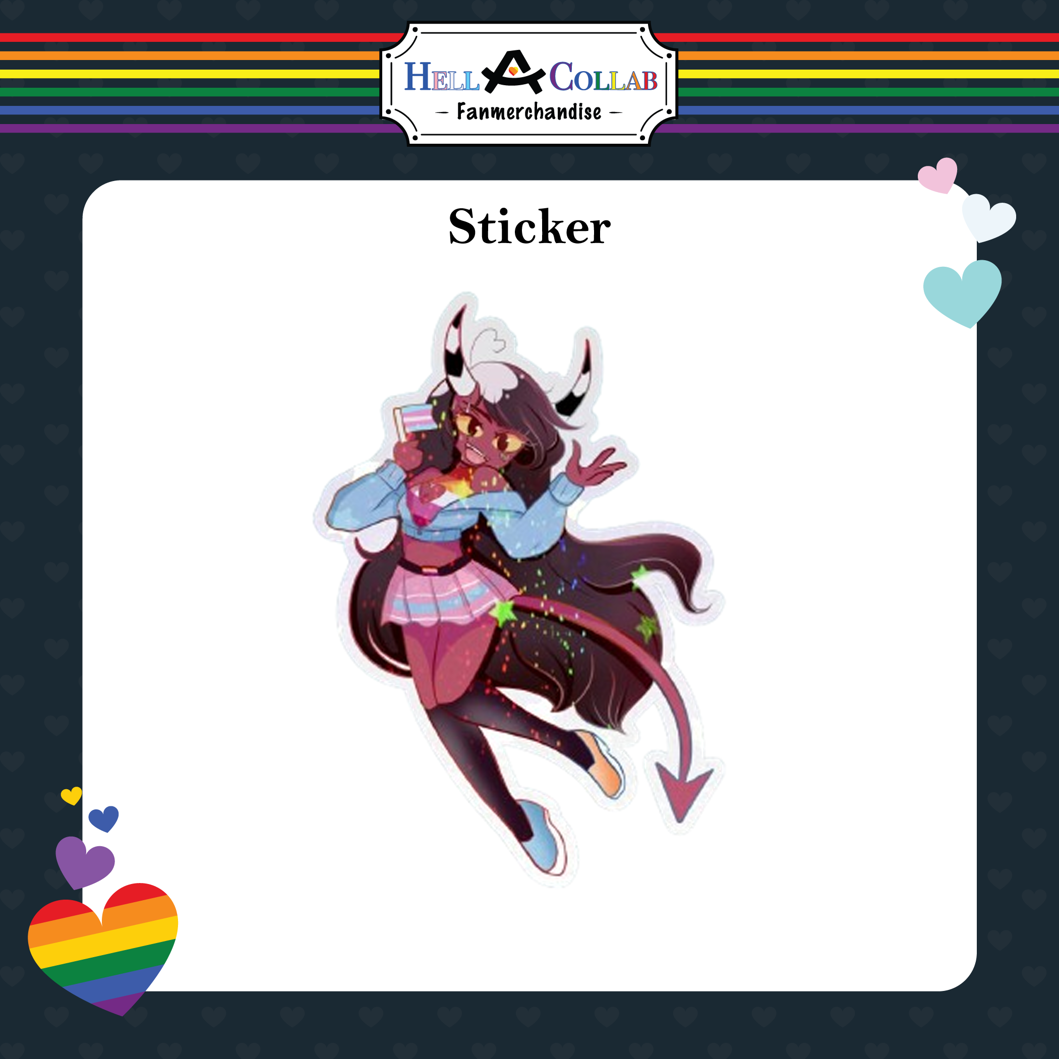 Sallie May sticker || Hell-a-Collab Pride Collection