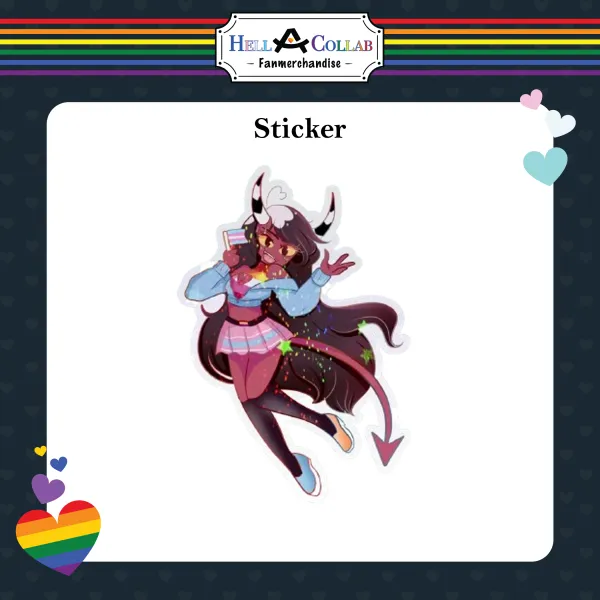 Sallie May sticker || Hell-a-Collab Pride Collection