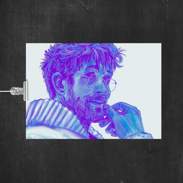 Ryland Grace Blue A5 Poster/Print
