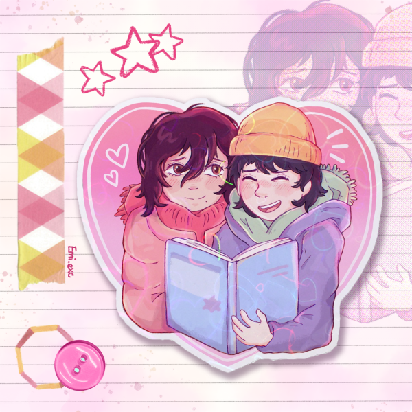 Fujino and Kyomoto Lookback Sticker