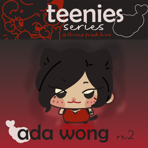 RE2 ✩ Ada Wong ✩  Epoxy Clear Acrylic Keychain
