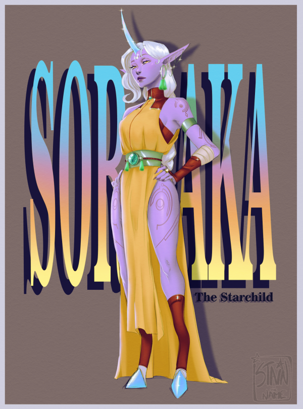 Soraka The Starchild A4 Print