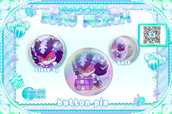Mephiles aero / Round Badge (Button Pin)