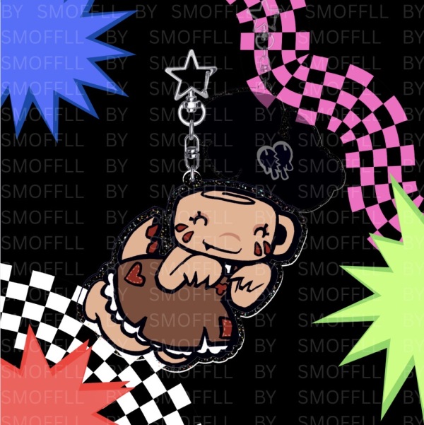 Shelly Dandys World --- Glitter Acrylic Keychain