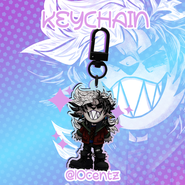 Happy Dime Keychain