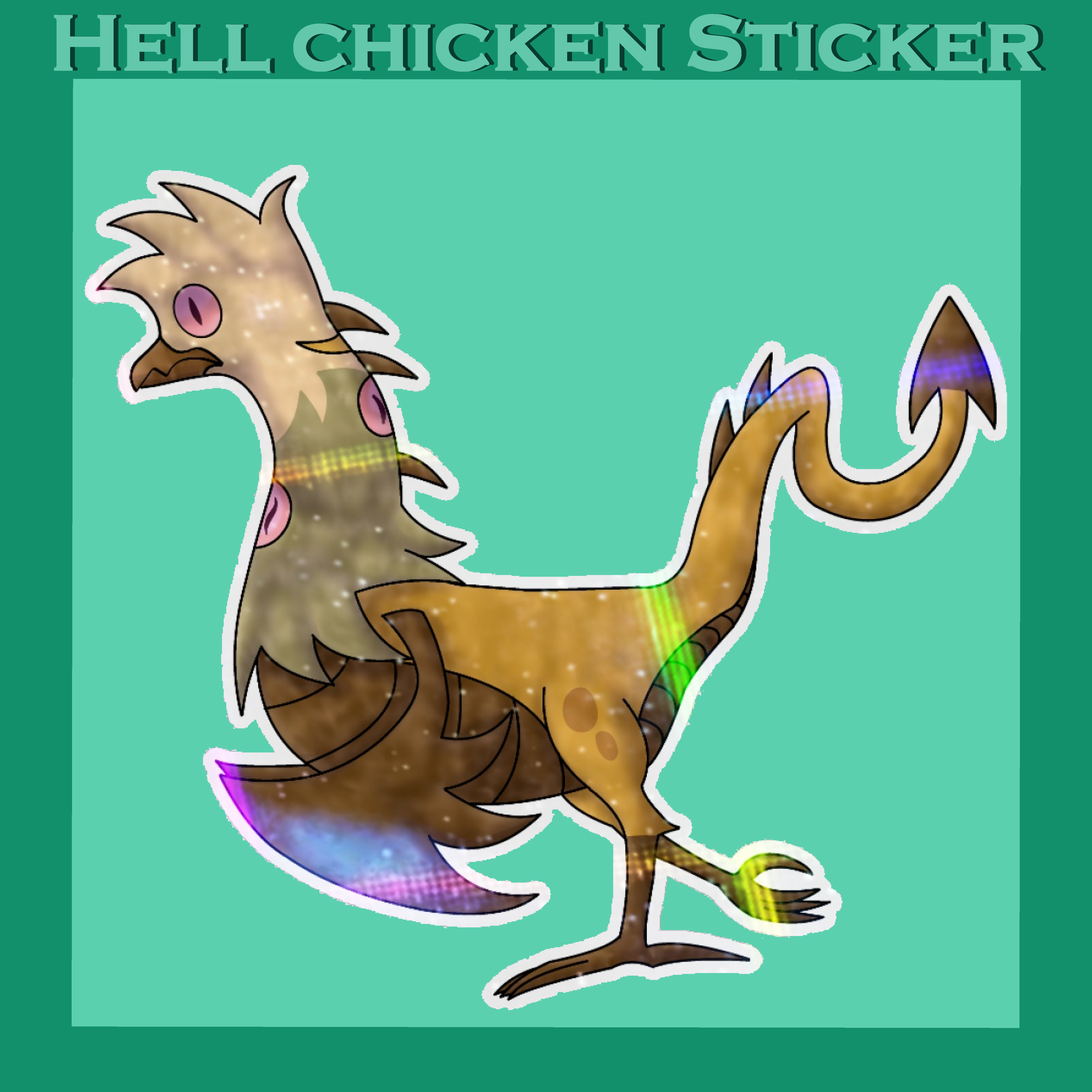 Hell Chicken sticker 1