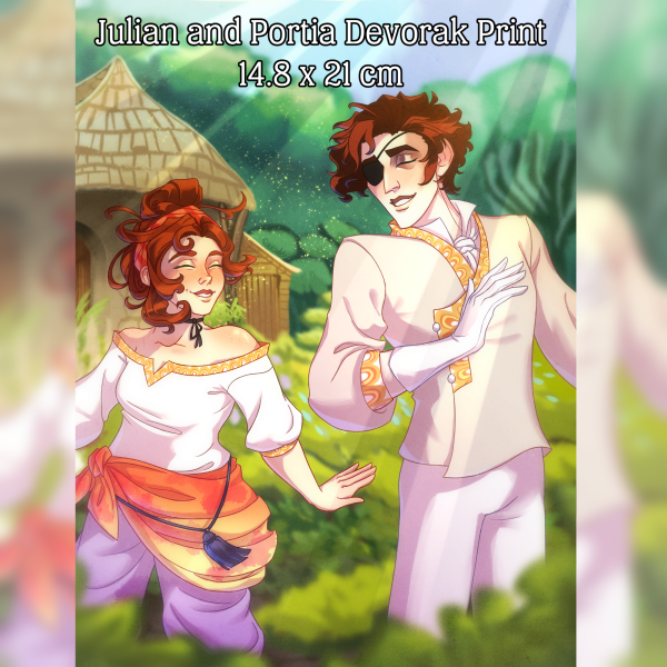 Julian and Portia Devorak Art Print (The Arcana)