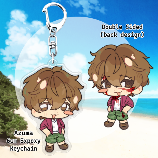 Azuma (Paradise) Epoxy Clear Acrylic Keychains