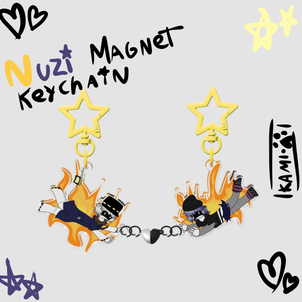 Nuzi Murder Drones Magnet Acrylic Keychains ⭐