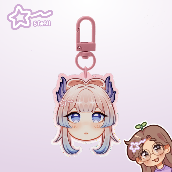 Kokomi ᯓ★ Glitter Acrylic Keychain